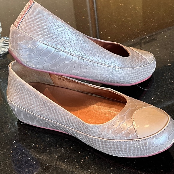 FitFlop, very good condition, animal print Brown Leather Slip-on Ballet flat - Picture 7 of 16